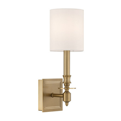 Lloyd 1 Light Candle Style Wall Sconce by Crystorama - llo-481-ag