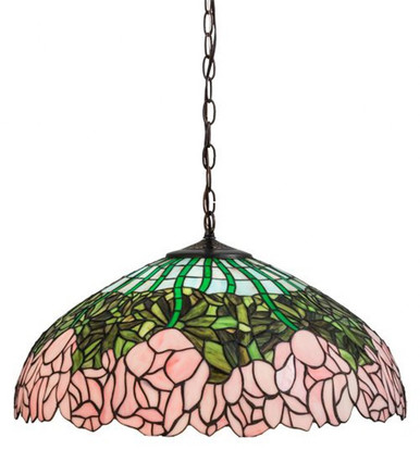Tiffany Cabbage Rose 3 Light Mini Pendant by Meyda Tiffany - 2311-3P