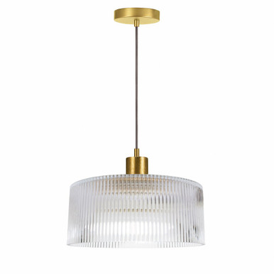 Nadine 1 Light Pendant 6.25 Inch Tall and 11.75 Inch Wide by Dainolite - NAD-123P