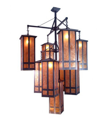 Church Street 9 Light Chandelier 88.5 x 47 Inches Wide by Meyda Tiffany - 13793