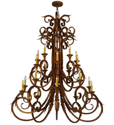 Serratina 20 Light Chandelier 65.5 x 48 Inches Wide by Meyda Tiffany - 150518