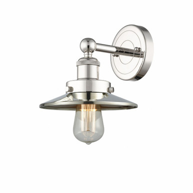 Railroad 1 Light Wall Sconce by Innovations - 616-1W-PN-M1-PN