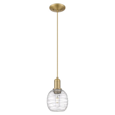 Belfast 1 Light Cord Hung Mini Pendant 9.83 Inch X 6 Inch by Innovations - 716-1P-BB-G1013