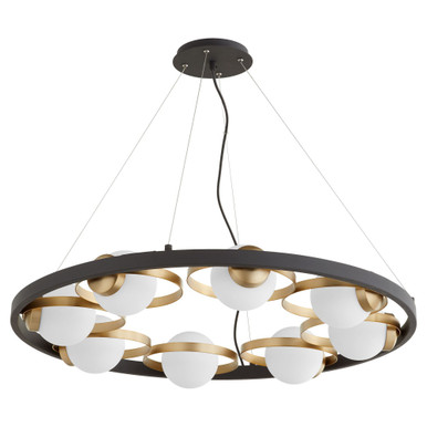 Nimbus 8 Light Large Chandelier by Quorum - 606-8-6980