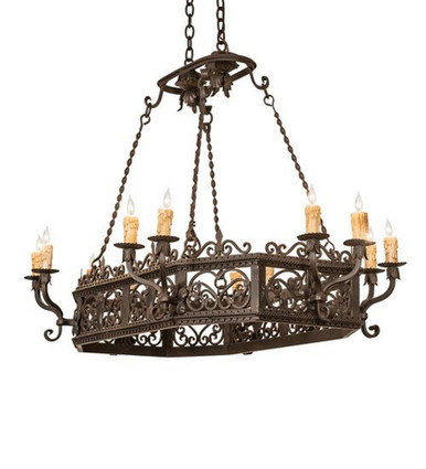 Conques 12 Light Chandelier 37 Inches Tall by Meyda Tiffany - 250747