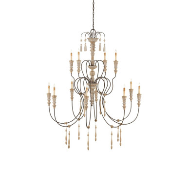 Hannah 12 Light Oversized Chandelier by Currey Company - 9117