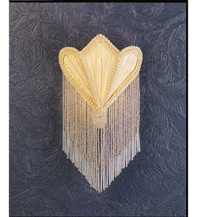 Fabric & Fringe 6 Inch 1 Light Fan Night Light by Meyda Tiffany - 14395