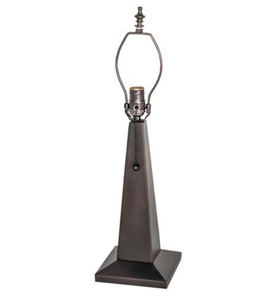 Obelish Mission 14 Inch Table Lamp Base by Meyda Tiffany - 11717