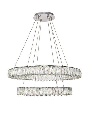 Monroe 31.5 Inch 0.23W 1 Led Chandelier by Elegant  - 3503g32c