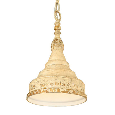 Wellsly 1 Light Pendant 14.5 Inch Tall and 9.25 Inch Wide by Golden - 1942-S ATS