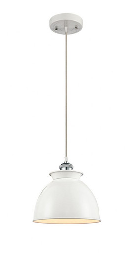 Adirondack 1 Light Industrial Cord Hung Small Pendant by Innovations - 516-1P-WPC-M14-W