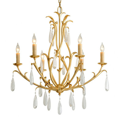 Prosecco 6 Light Large Chandelier by Corbett - 293-06-GL