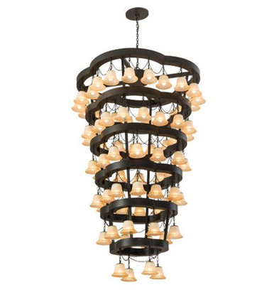 Cretella 72 Light 6 Tier Pendant 99 x 60 Inches by Meyda Tiffany - 188855