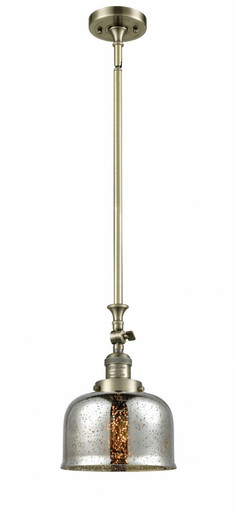 Bell 1 Light Adjustable Mini Pendant 11.63 X 7.75 Inch Wide by Innovations - 206-AB-G78