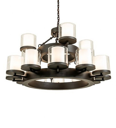 Noziroh Ring 16 Light 2 Tier Chandelier 28 x 39.5 Inch W by Meyda Tiffany - 272958