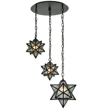 Moravian Star 3 Light Cascading Pendant 16 x 21 Inch by Meyda Tiffany - 130969