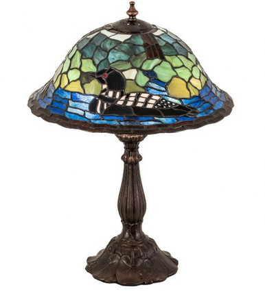 Loon  3 Light Table Lamp 19 Inch H and 14 Inch W by Meyda Tiffany - 196429