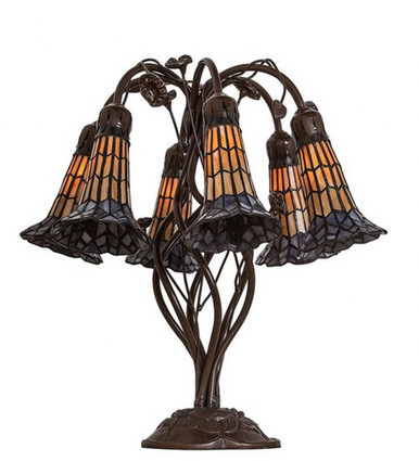 Pond Lily 6 Light Table Lamp 19 In H and 18.5 In W by Meyda Tiffany 255816 - 255816