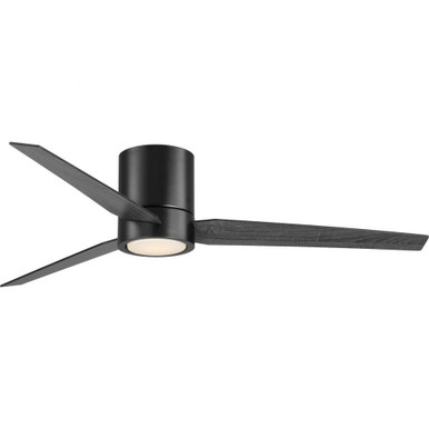 Braden 3 Blade Hugger Ceiling Fan with Light Kit 56 Inch Wide by Progress - P2588-31M30K