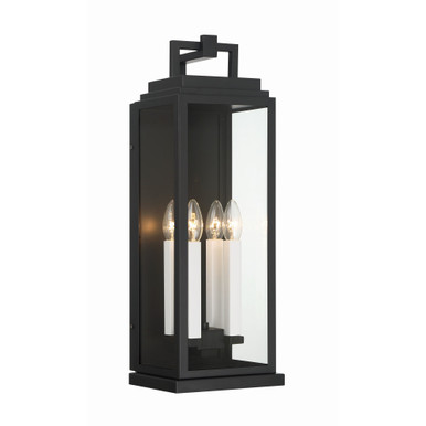 Aspen 4 Light Outdoor Wall Lantern by Crystorama - ASP-8914-MK
