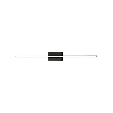 Vega Minor 31W LED Wall Sconce 3 Inch Tall and 36 Inch Wide by Kuzco - WS18236-BK-UNV