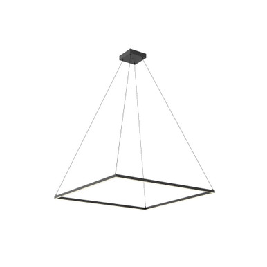 Piazza 100W LED Pendant 1.38 Inch Tall and 47.25 Inch Wide by Kuzco - PD88148-BK-UNV-010