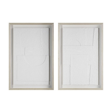 Linen Wall Decor (Set of 2) 36 Inch Tall and 24 Inch Wide by Renwil Inc - W6781