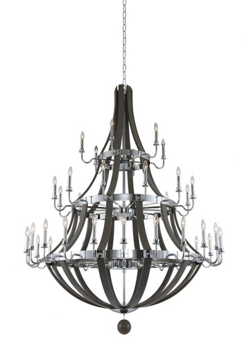 Sharlow 42 Light Oversized 3 Tier Chandelier by Kalco - 300486CH