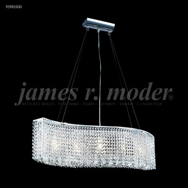 Broadway 5 Light Oversized Crystal Pendant by James Moder - 95981S