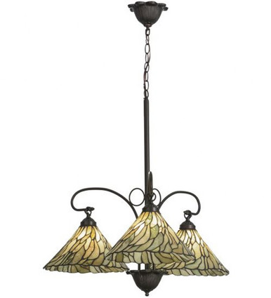 Willow Jadestone 3 Light Large Chandelier By Meyda Tiffany - 153966