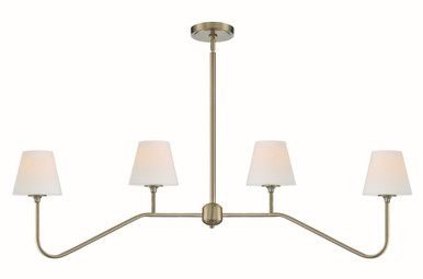 Keenan 4 Light Oversized Linear Chandelier by Crystorama - KEE-A3004