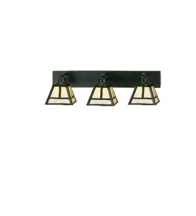 T Mission 3 Light Bath Vanity 10 x 8.5 Inches by Meyda Tiffany - 52449