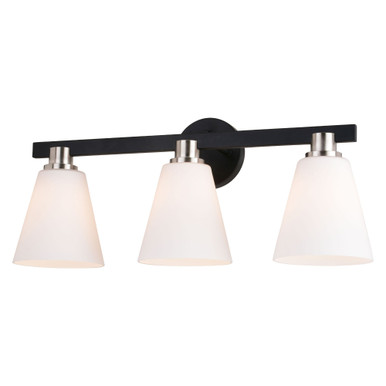 Vermont 3 Light Bath Vanity 10 Inch Tall and 23 Inch Wide by Vaxcel - W0406