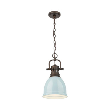 Duncan 1 Light Chain Pendant by Golden - 3602-S