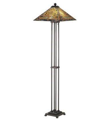 Knotwork Mission 2 Light Floor Lamp by Meyda Tiffany - 48023