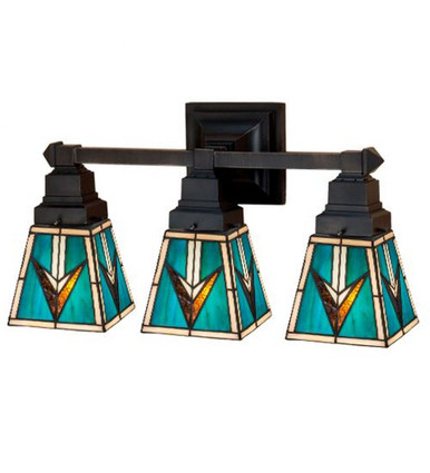 Valencia Mission 3 Light Vanity Light by Meyda Tiffany - 48042