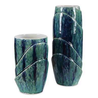 Tranquil Duo 15 Inch Vase (Set of 2) by Uttermost - 18170