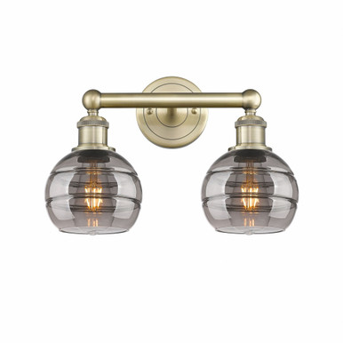 Rochester 2 Light Vanity Light 14.88 Inch Wide by Innovations - 616-2W-G556-6