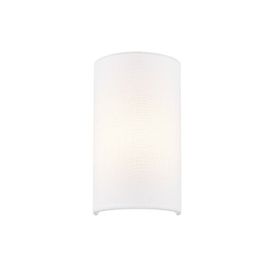 Textile 1 Light Small Cylinder Wall Sconce 10 Inch Tall by Justice Design - FAB-5945
