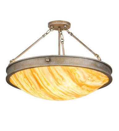 Dionne 3 Light Semi Flush Mount 16.5 x 23.5 Inches by Meyda Tiffany - 178221