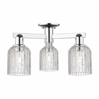 Bridal Veil 3 Light Semi Flush Mount 22.5 Inch Wide by Innovations - 716-3F-G559-5