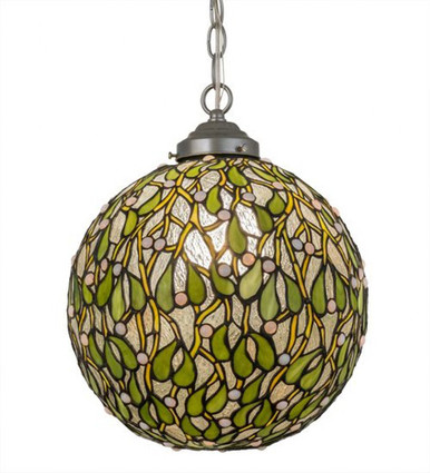Mistletoe Ball 1 Light Small Pendant by Meyda Tiffany - 172428