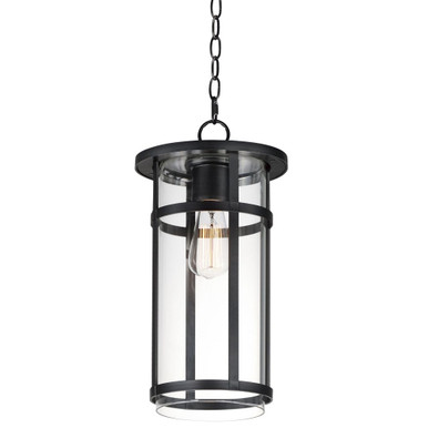 Clyde Vivex 1 Light Outdoor Small Pendant by Maxim - 40629CLBK
