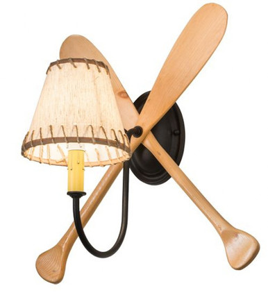Paddle 1 Light Wall Sconce 15.5 x 15.5 Inches by Meyda Tiffany - 106185