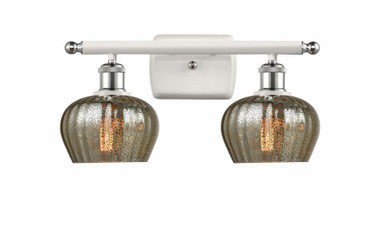 Fenton 2 Light Bath Vanity 8.5 Inch Tall and 16.5 Inch Wide by Innovations - 516-2W-WPC-G96
