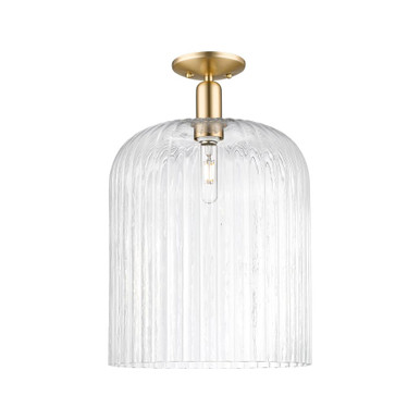 Bridal Veil 1 Light Semi Flush Mount 19 Inch X 12 Inch Wide by Innovations - 716-1C-CB-G559-12CL