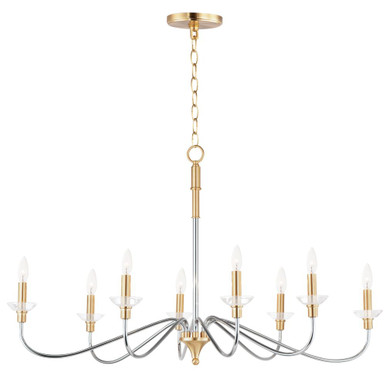 Clarion 8 Light Oversized Chandelier by Maxim - 25378CLPCSBR