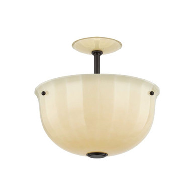 Nevins 1 Light Semi Flush Mount 13 Inch and 14 Inch Wide by Hudson Valley - 3115