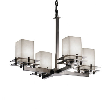 Clouds Metropolis 4 Light Medium Chandelier by Justice Design - CLD-8100-15