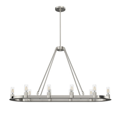 Saddlewood 10 Light Linear Chandelier 22 x 16 Inches Wide by Hunter Fans - 19028